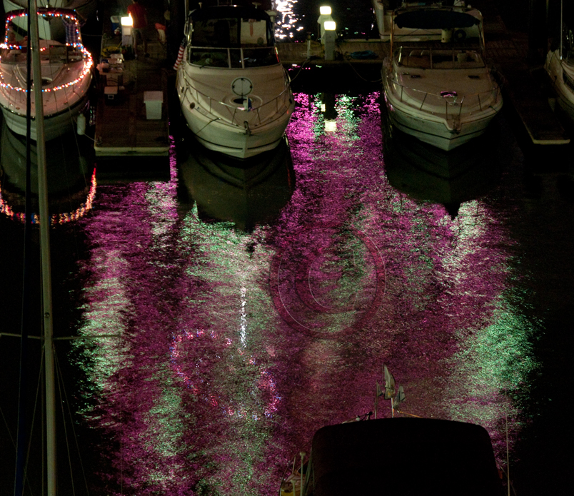 Fireworks Reflections in the water